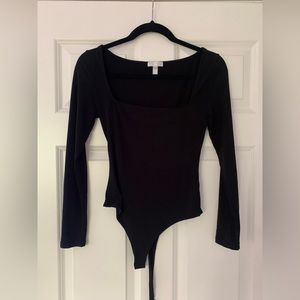 Leith long sleeve square neck bodysuit